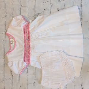 Rosalina Baby Collections Smocked Dress with Bloomers